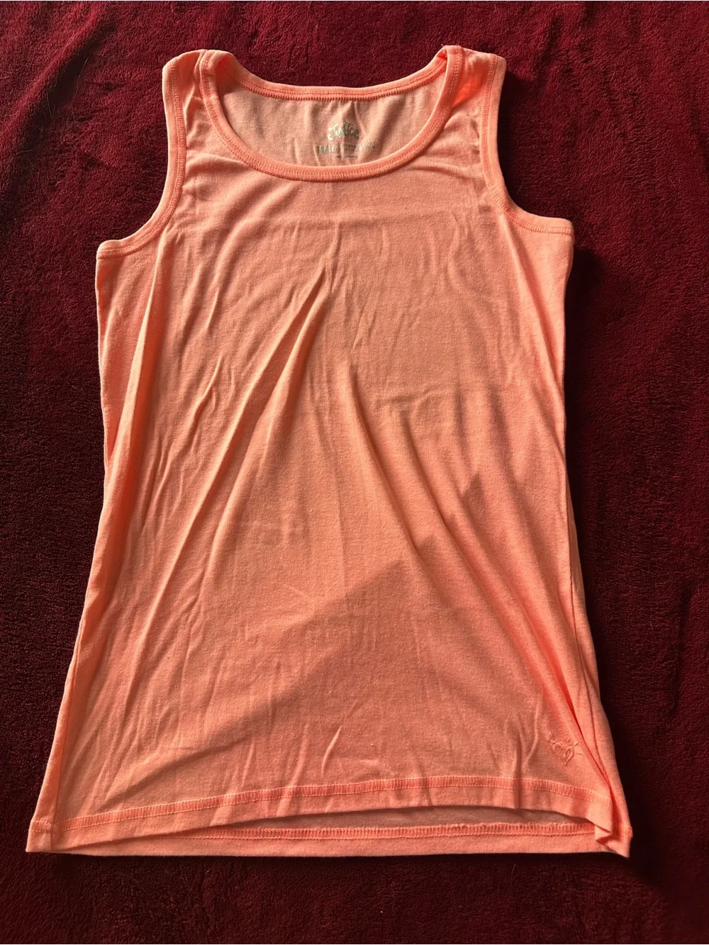 Justice Coral Peach Tank Top